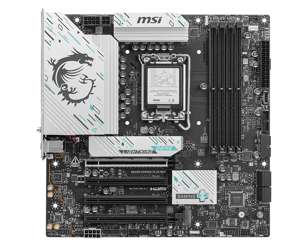 MSI B860M GAMING PLUS WIFI Placa Madre Intel B860 DDR5 LGA1851