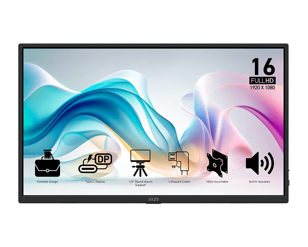 MSI PRO MP165 E6 Monitor Portátil 15.6” Panel IPS FHD