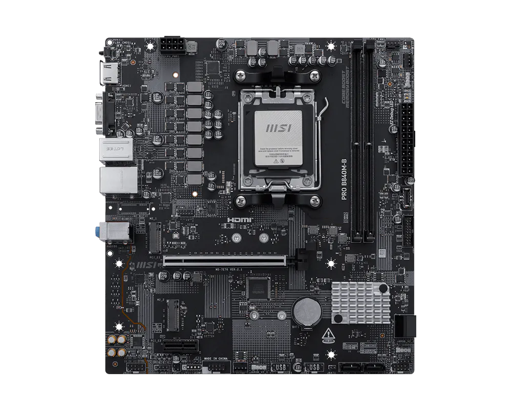 MSI PRO B840M-B Placa Madre AMD B840 AM5