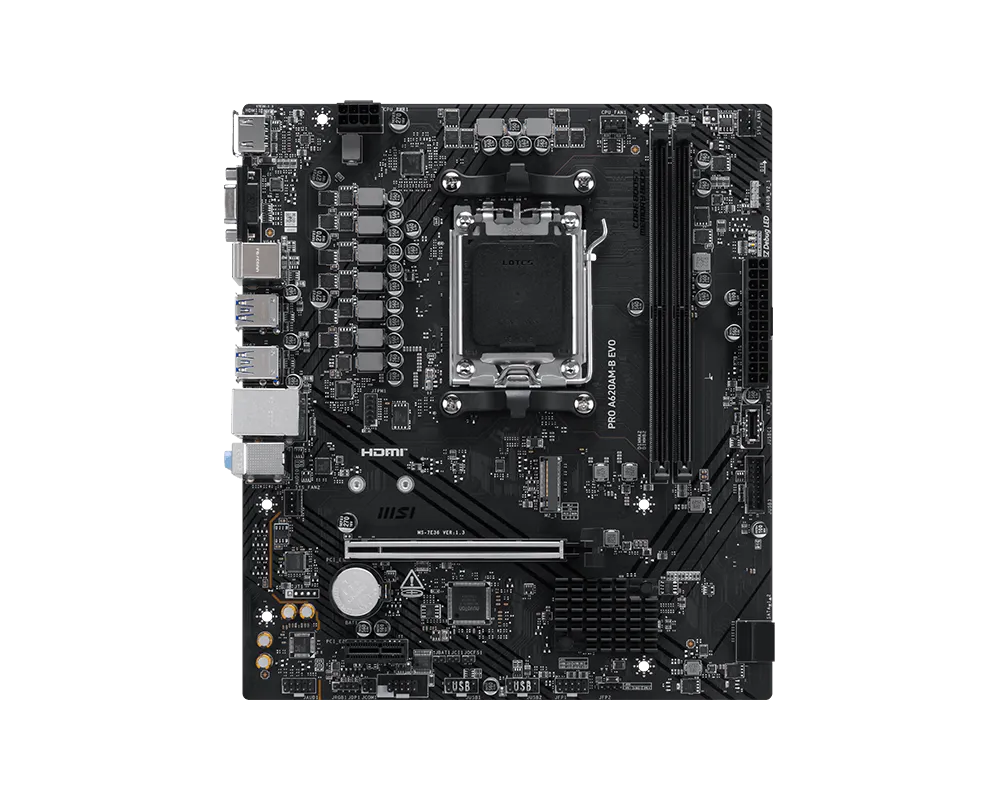 MSI PRO A620AM-B EVO Placa Madre 2 DIMM DDR5 A