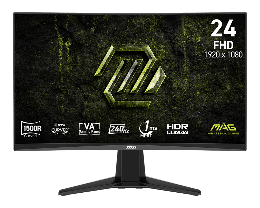 MSI MAG 245C X24 Monitor 23.6” Curva 1500R FHD