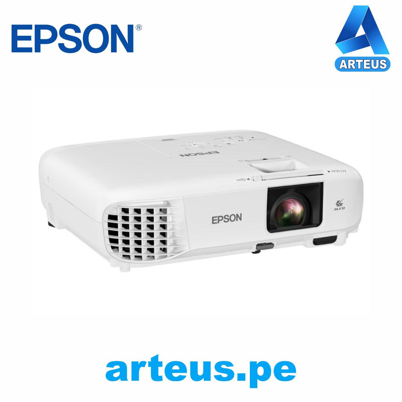 Proyector Multimedia EPSON PowerLite 119W 4000 Lúmenes 3LCD WXGA, HDMI x2, VGA x2, LAN, USB - V11H985020 - ARTEUS