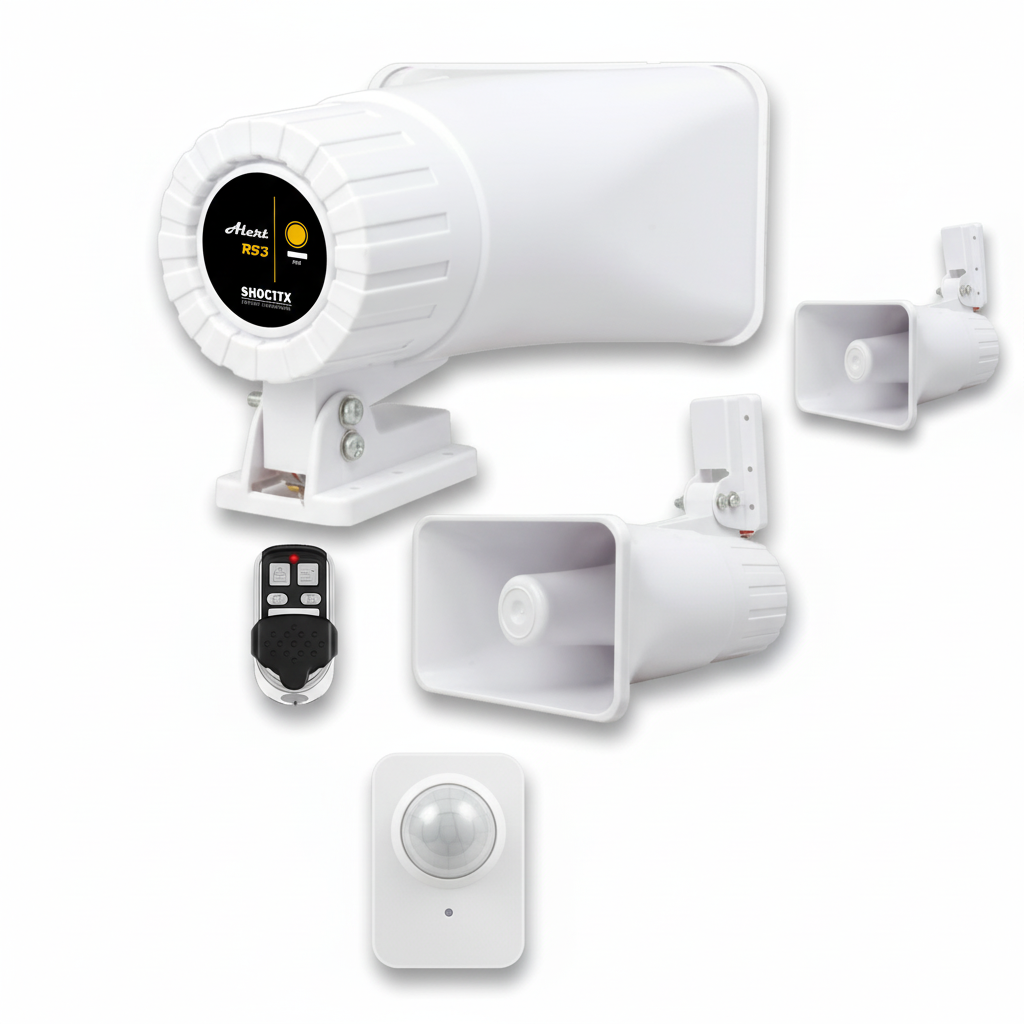 SHOCTIX ST-RF3 SMART Alarma Dual WiFi Triple Tono Comunitaria y Residencial
