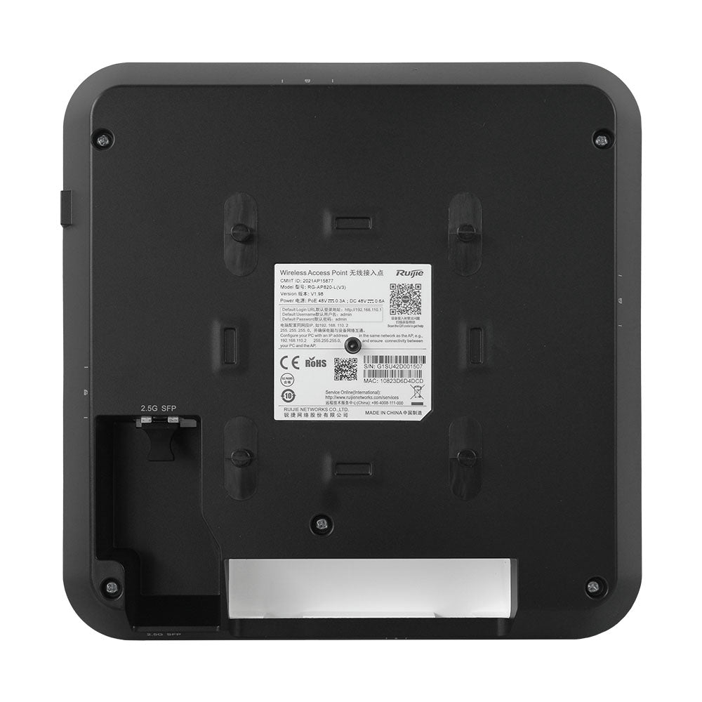 RUIJIE REYEE RG-AP820-L(V3) Access Point WiFi6 AX3000 Doble Banda PoE Cloud