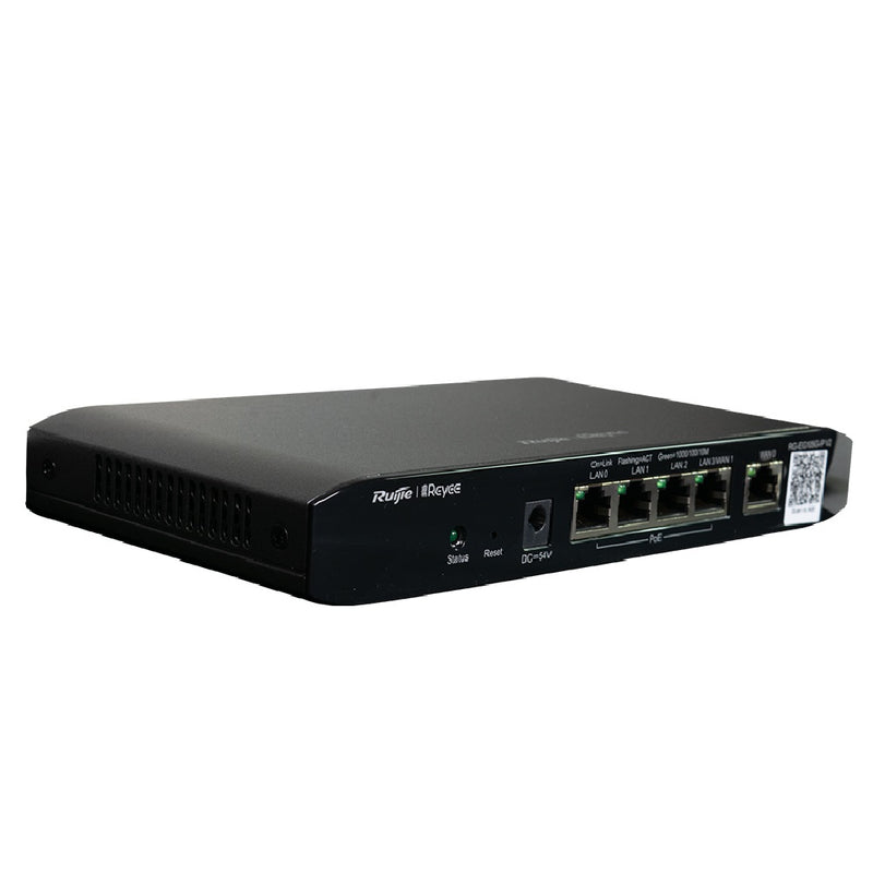 RUIJIE RG-EG105G-P V2 Router 5 puertos Gigabit: 4 POE 54w y 1 Wan 600Mbps gestión en nube free