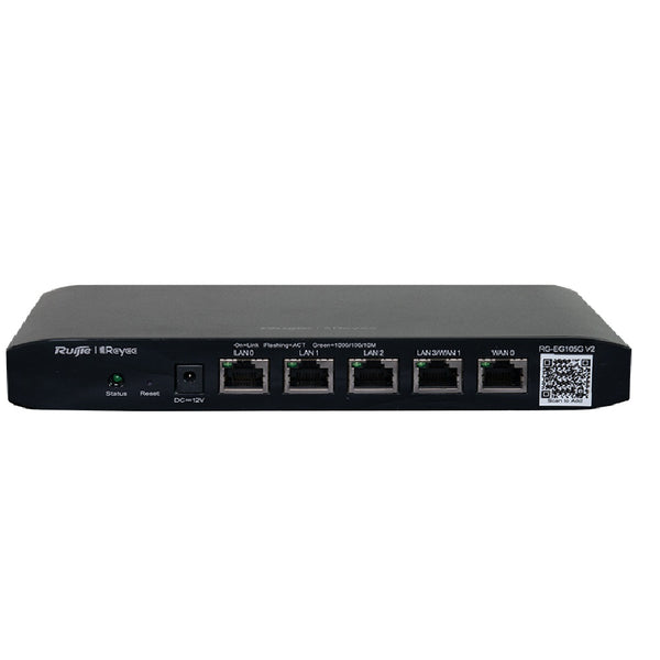 RUIJIE RG-EG105G V2 Router 5 puertos Gigabit, 2 puertos WAN 600Mbps gestión en nube free