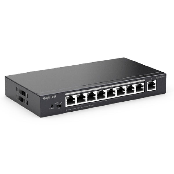 RUIJIE RG-ES209GC-P Switch Giga 8 puertos POE+ 120w + 1Uplink 1G gestión en nube