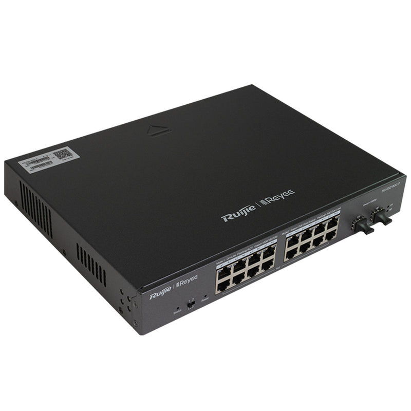 RUIJIE RG-ES218GC-P Switch 16 puertos Gigabit POE/POE+ 240w y 2SFP 1Gb capa 2 gestión en nube free