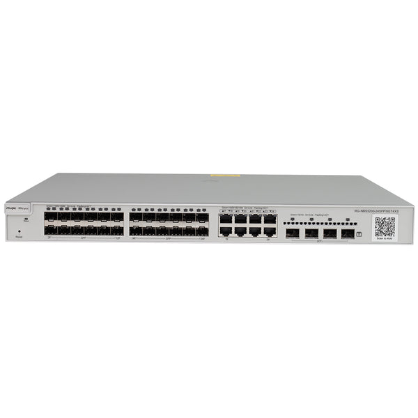 RUIJIE RG-NBS5200-24SFP/8GT4XS Switch 24 puertos 10G + 8 puertos combinados Gigabit + 4SFP+ 10G capa 3 administrable