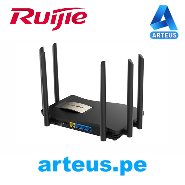 Router inalambrico de 4 puertos Gigabit RUIJIE RG-EW1200G Pro. Enrutador doble banda con 6 antenas. Wifi 5. Cloud Mesh - ARTEUS