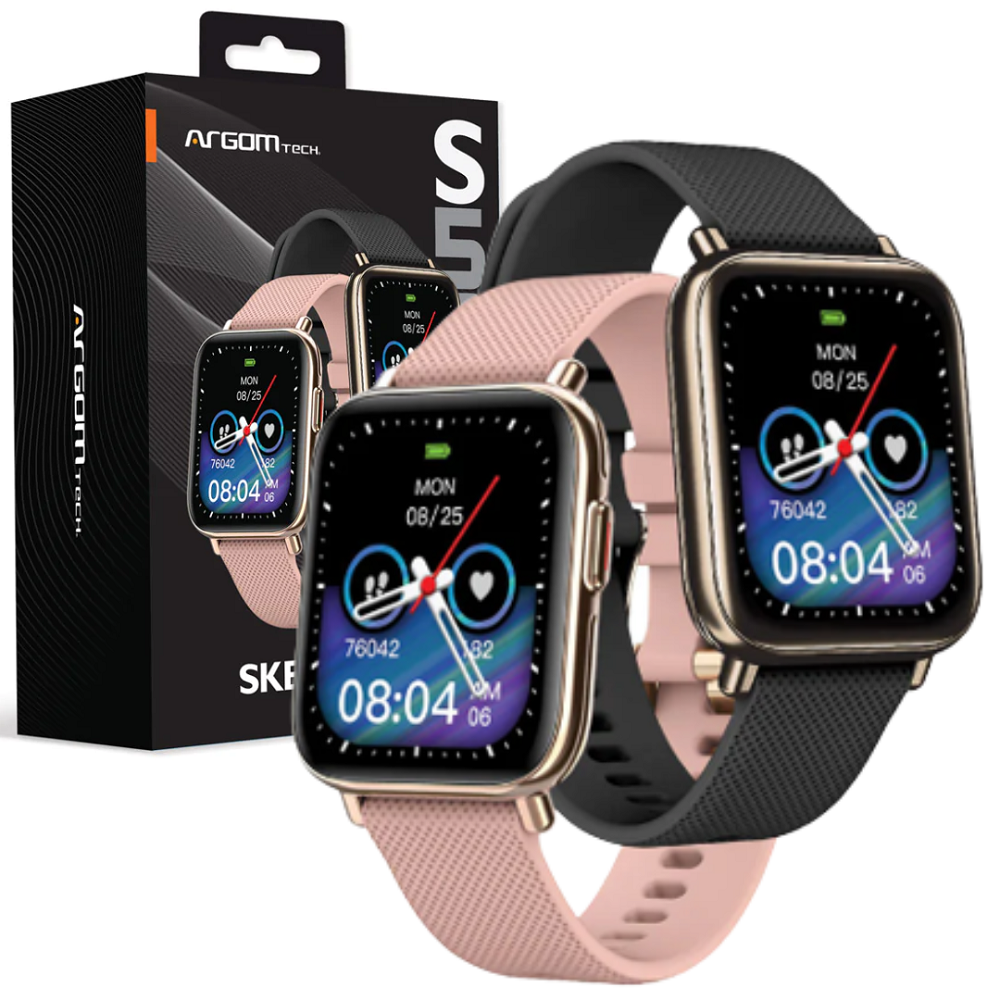 ARGOMTECH S50RG Reloj Inteligente BLUETOOTH Full Touch HD 1.7" rosado ARG-WT-6050RG