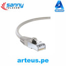 SANNY TELECOM ST-1.1GC6-SR45 - PATCH CORD CAT 6. GRIS 30 CENTIMETROS. CNECTOR BLINDADO - ARTEUS