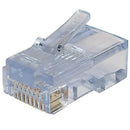 SATRA 101040002 EZ Conector Plug RJ45 Cat5E con secuencia de colores caja x 100unid