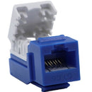 SATRA 102070004, RJ45 CAT 6 Angular Jack Azul, Branco e Vermelho 
