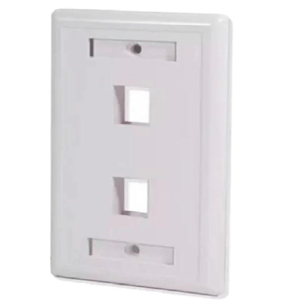 SATRA 0111030201 Faceplate Placa de Pared con Identikit 2 Puntos