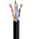 SATRA 0202043010 Cable UTP UTP/PE CAT 6 cobre sólido 23AWG negro exterior x 305mts