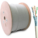 SATRA 0203013001 Cable de red UTP U/FTP CAT6A LSZH Cobre 23AWG Blanco Bobina 305m