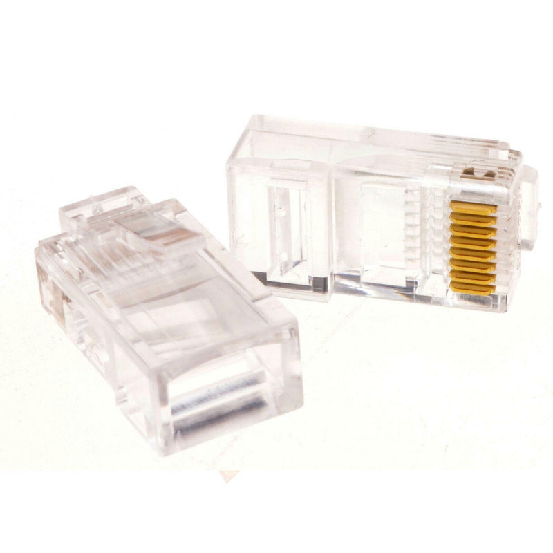 SATRA 101040002 EZ Conector Plug RJ45 CAT 5E con secuencia de colores caja x 100unid