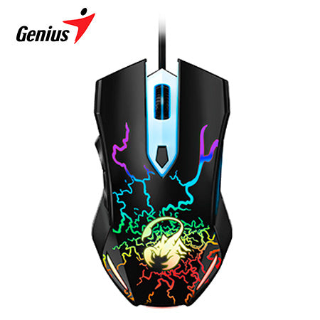 GENIUS SCORPION SPEAR Mouse 2000DPI 6 Botones RGB - Negro 31040002400