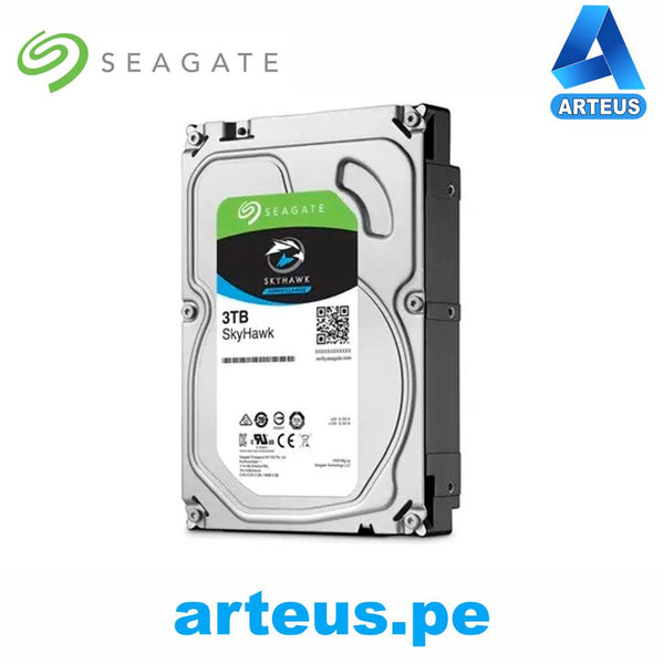 SEAGATE ST3000VX009 - DISCO DURO SKYHAWK 3TB - SATA 6.0 GBPS - 256MB CACHE - 3.5" - ARTEUS