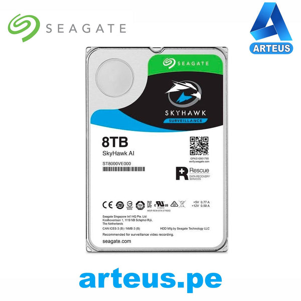 SEAGATE ST8000VE000 - DISCO DURO DE 8TB - 3.5 INTERNO - SATA - ARTEUS