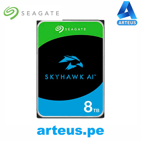 SEAGATE ST8000VE001 - DISCO DURO SKYHAWK 8TB, SATA 6Gbps, 256MB Cache, 3.5". - ARTEUS