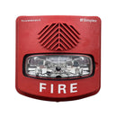 Sirena con estrobo dierccionable SIMPLEX 49AV-WRFO para uso en pared color rojo WeatherProof - ARTEUS