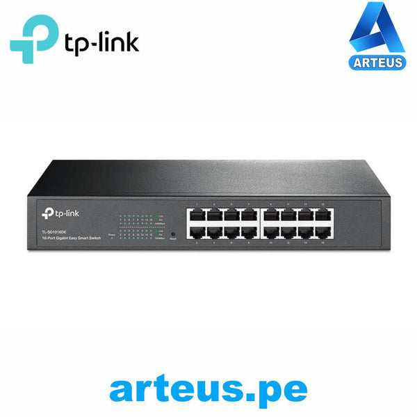 Switch gigabit inteligente de 16 puertos TP-LINK SG1016DE montaje en rack auto MDI/MDIX - ARTEUS