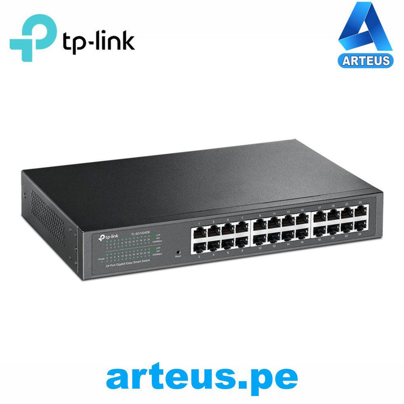 Switch gigabit inteligente de 24 puertos TP-LINK SG1024DE montaje en rack auto MDI/MDIX - ARTEUS