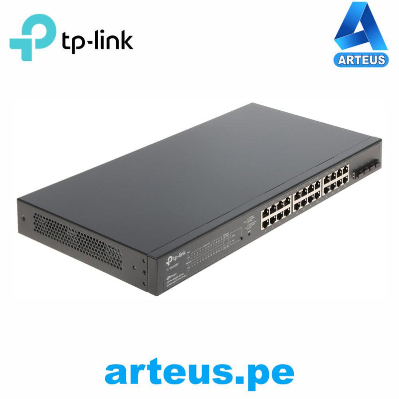 Switch inteligente gigabit de 24 puertos POE+ TP-LINK TL-SG2428P 10/100/1000Mbps 250W 4 ranuras SFP OMADA - ARTEUS