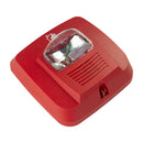 SYSTEM SENSOR SYS-HS Siren with strobe light for wall red 24-12v