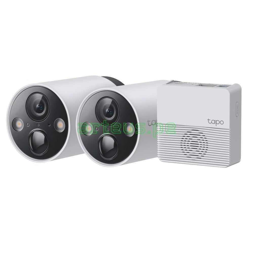 TP-LINK TAPO C420S2 Kit 2 Cámaras WIFI 4MP H200 Batería