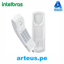 Telefono cableado básico INTELBRAS 4090407 TC20 color gris artico para uso en pared o mesa. Teclado luminoso - ARTEUS
