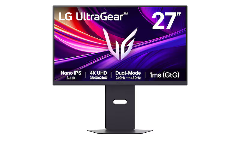 LG 27G850A-B Monitor 27" UltraGear Gaming Nano IPS UHD 4K 240Hz