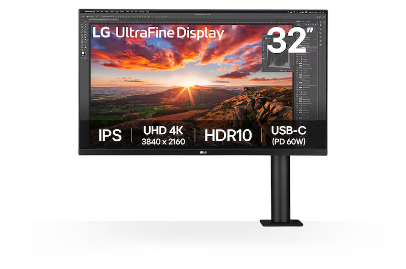 LG 32UN880K Monitor 31.5" IPS Ergo UHD 4K con USB-C