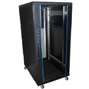 TOTEN G3.8842.9601 Gabinete de Piso 42RU Puerta delantera y posterior Microperforada con ruedas 2.06(Alt)x0.80(Anc)x0.80(P)