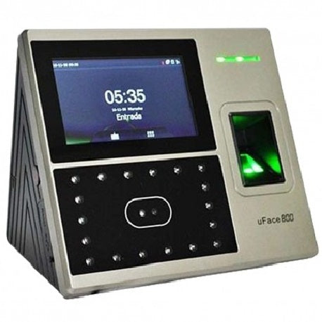 ZKTECO UFACE800 PLUS, Control de Asistencia y Acceso Rostro + Huella + Palma + Tarjeta Inc Batería ADMS