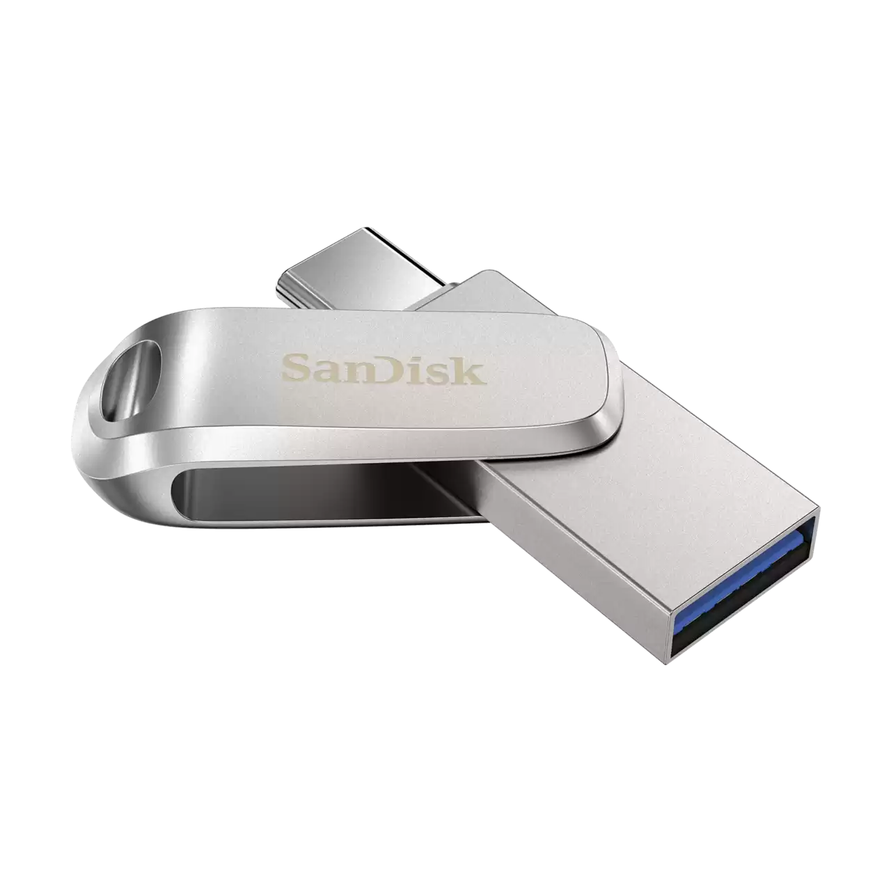 SANDISK SDDDC4-128G-G46 Memoria USB 128GB Ultra Dual Drive Deluxe 2 en 1 Metálica Plateada