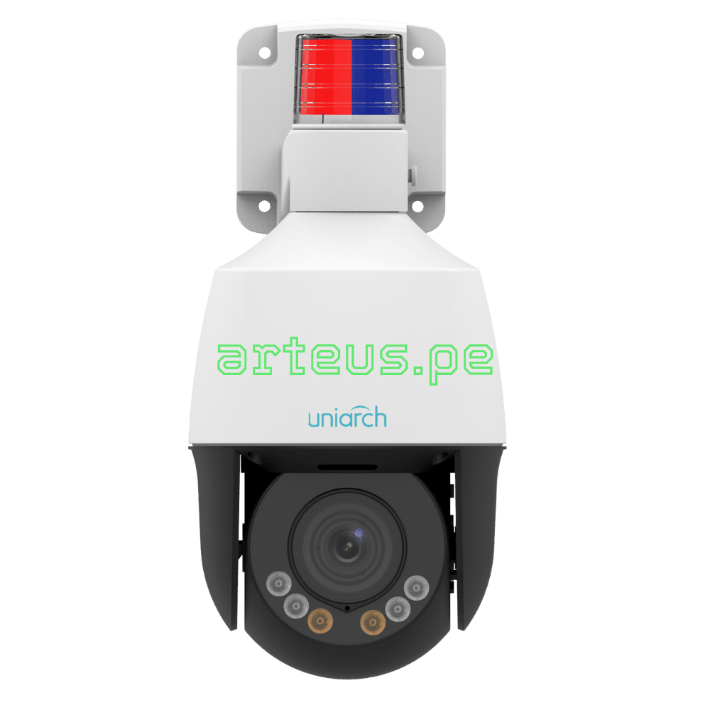 UNIVIEW IPC675LFW-AX4DUPKC-VG Cámara de seguridad IP 2K 5MP PTZ 360º 4X IR50 audio 2 vías alarma conteo de personas