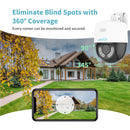 UNIVIEW UHO-P1A-M3F4D (SIN CAJA 9/10) Cámara de seguridad WIFI 3MP 2K PT 360º audio y alarma