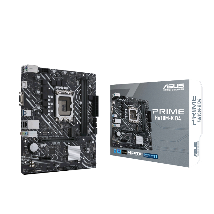 ASUS PRIME H610M-K D4 PLaca Madre Intel H610 LGA1700 mATX