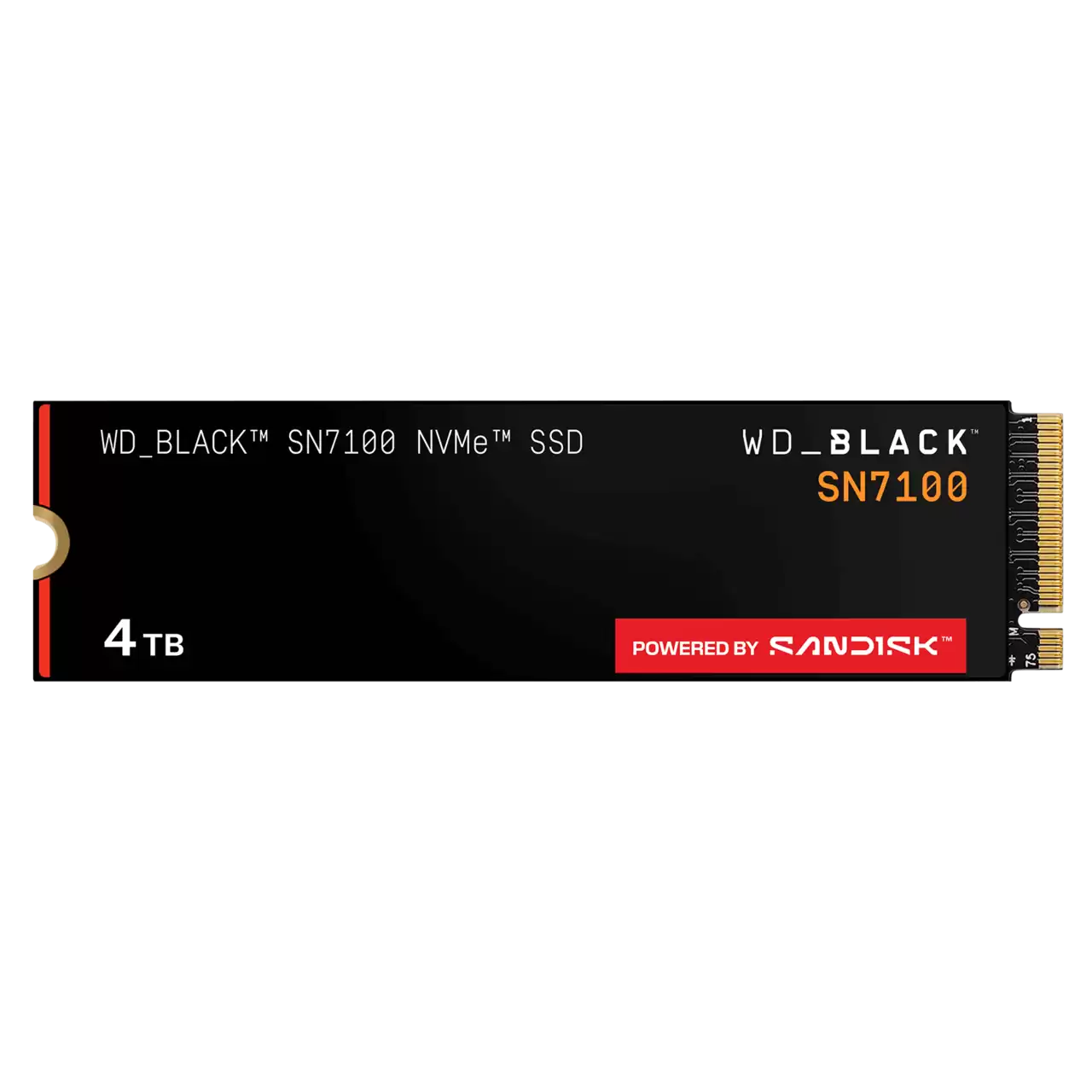 WD WDS400T4X0E Black SN7100 Unidad SSD 4TB NVMe M.2 2280 para Juegos