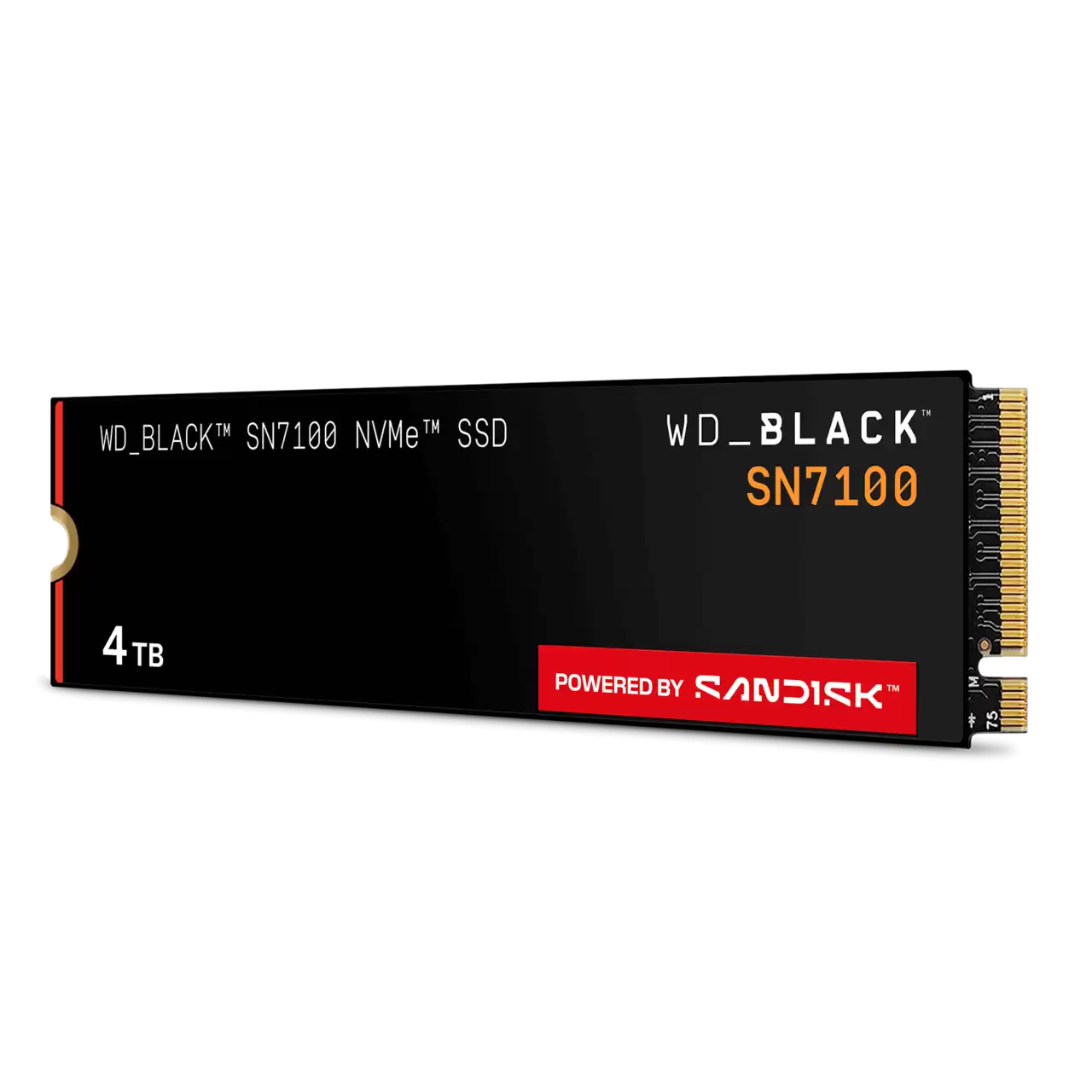 WD WDS400T4X0E Black SN7100 Unidad SSD 4TB NVMe M.2 2280 para Juegos