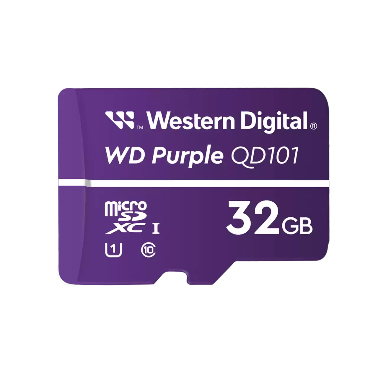 WESTERN DIGITAL WDD032G1P0C Tarjeta microSDXC 32GB Purple SC QD101 U1 Clase 10 para Videovigilancia