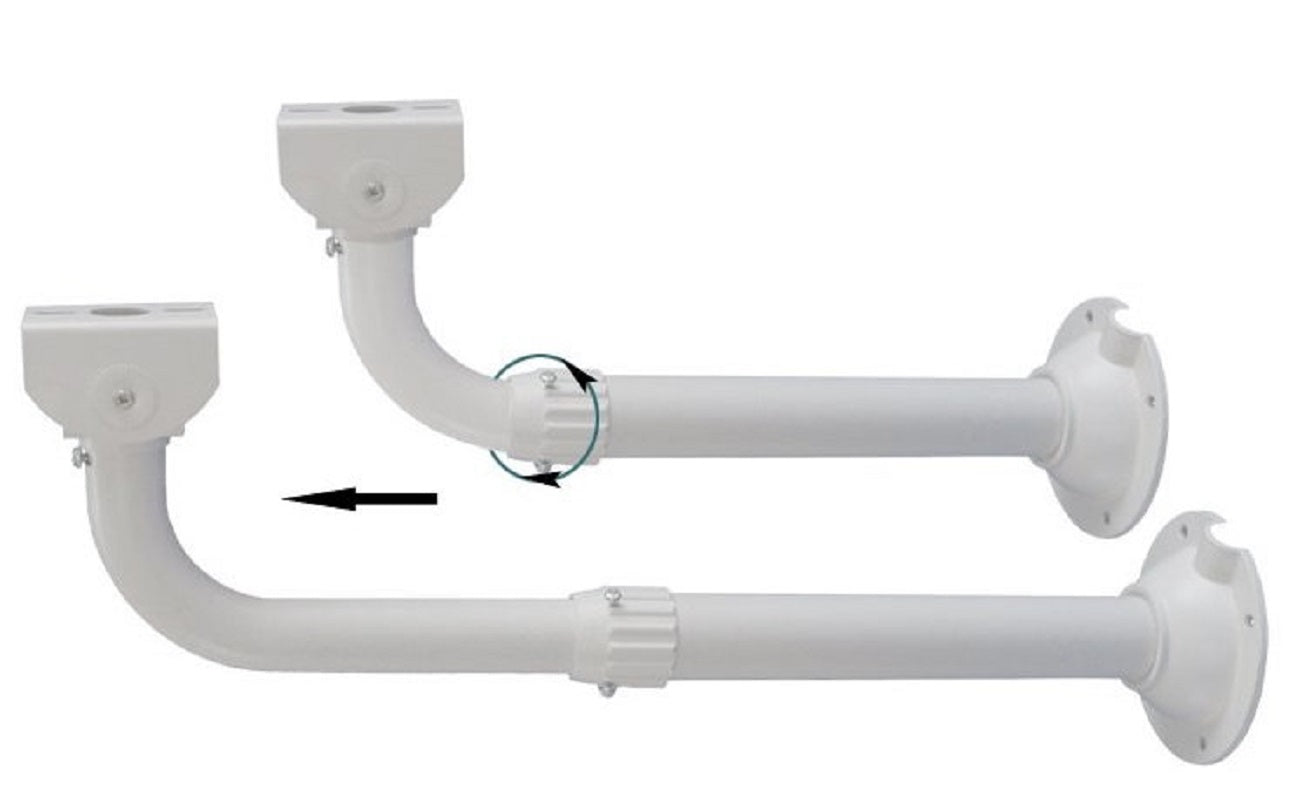 YUS CASR00-A-60120, Soporte Extendible 60-1.20cm Aluminio Anticorrosivo