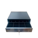 CBX CS410G-5B8C Gaveta de dinheiro 41x41x10cm: 5 notas + 8 moedas RJ11/chave