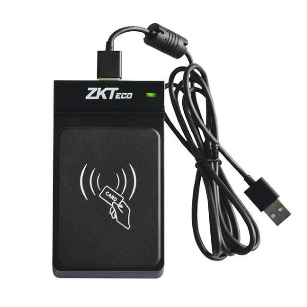 ZKTECO CR20E, Lector de tarjetas de proximidad RFID 125KHZ con cable USB, Enrolador - ARTEUS