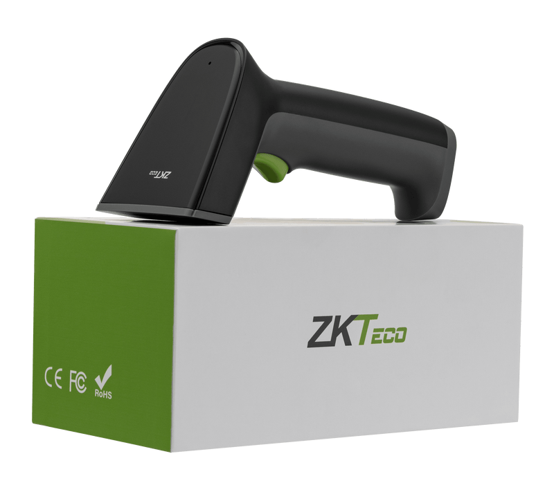 ZKTECO ZKB101S, Lector escáner digital de códigos de barra pistola de mano con conexión USB cableado. Lectura 1d. Accesorio para facturación electrónica pos - ARTEUS