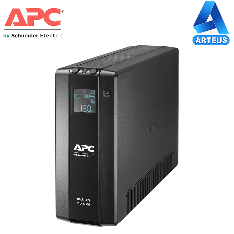 APC BR1600MI - APC UPS BACK PRO DE 1600VA/960W, 8 TOMAS DE SALIDA, AVR, INTERFAZ LCD. - ARTEUS