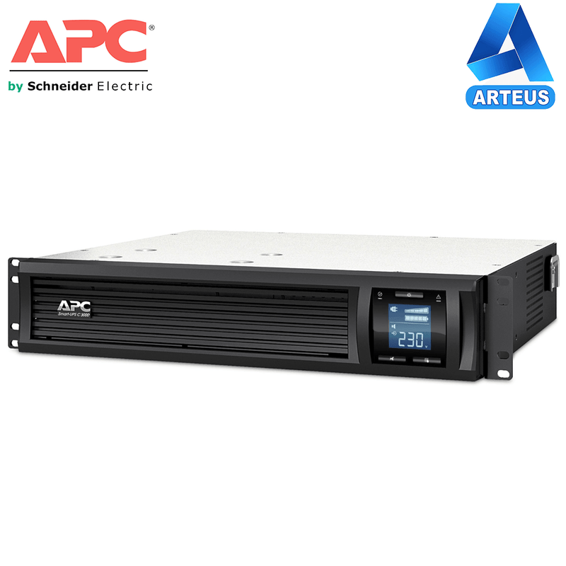 APC SMC3000RMI2U - SMART UPS LINEA INTERACTIVA 3000 VA, PARA RACK CON PANTALLA LCD, 230 V - ARTEUS